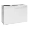 Line-Up Rectangle Planter - Matt White -Indoor Plants Store Line Up Rectangle Planter Matt White 110x38x75cm