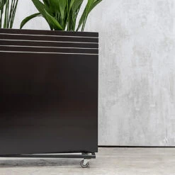 Line-Up Rectangle Planter - Matt Black 11 Line-Up Rectangle Planter - Matt Black -Indoor Plants Store Line Up Tall Square Planter Matt Black Lifestyle 3