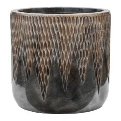 Luxe Lite Comet Cylinder Planter - Bronze