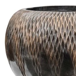 Luxe Lite Comet Globe Planter - Bronze 10 Luxe Lite Comet Globe Planter - Bronze -Indoor Plants Store Luxe Lite Comet Globe Planter Bronze Close Up