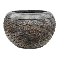 Luxe Lite Layer Globe Planter - Bronze -Indoor Plants Store Luxe Lite Layer Globe Planter Bronze Large