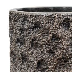 Luxe Lite Moon Cylinder Planter - Bronze -Indoor Plants Store Luxe Lite Moon Cylinder Planter Bronze Close Up