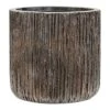 Luxe Lite Waterfall Cylinder Planter - Bronze -Indoor Plants Store Luxe Lite Waterfall Cylinder Planter Bronze
