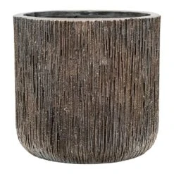 Luxe Lite Waterfall Cylinder Planter - Bronze 31 Luxe Lite Waterfall Cylinder Planter - Bronze -Indoor Plants Store Luxe Lite Waterfall Cylinder Planter Bronze Large