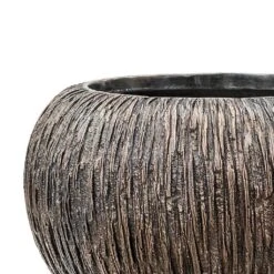 Luxe Lite Waterfall Globe Planter - Bronze -Indoor Plants Store Luxe Lite Waterfall Globe Planter Bronze Close Up