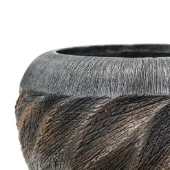 Luxe Lite Wave Globe Planter - Bronze 9 Luxe Lite Wave Globe Planter - Bronze -Indoor Plants Store Luxe Lite Wave Globe Planter Bronze Close Up