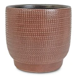 Lykke Plant Pot - Chestnut Blush -Indoor Plants Store Lykke Plant Pot Chestnut 21x20cm