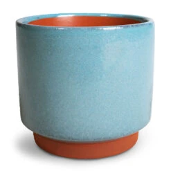 Malibu Plant Pot - Blue -Indoor Plants Store Malibu Plant Pot Blue 14x13cm d9abc6bb fd9e 4ad9 8868 1023d2d2d4d8