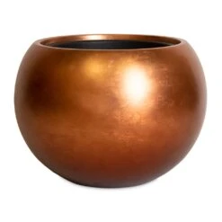 Metallic Globe Plant Pot - Matt Copper 12 Metallic Globe Plant Pot - Matt Copper -Indoor Plants Store Metallic Globe Plant Pot Matt Copper 50x37cm