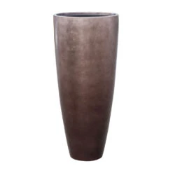 Metallic Partner Planter - Matt Coffee -Indoor Plants Store Metallic Partner Planter Matt Coffee 40x90cm