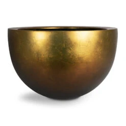Metallic Plant Bowl - Matt Honey 9 Metallic Plant Bowl - Matt Honey -Indoor Plants Store Metallic Plant Bowl Matt Honey