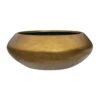 Metallic UFO Plant Bowl - Matt Honey -Indoor Plants Store Metallic UFO Plant Bowl Matt Honey 40x15cm
