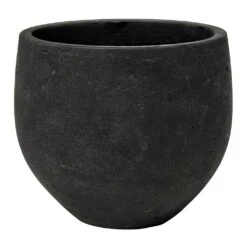 Mini Orb Kevan Plant Pot - Black Washed -Indoor Plants Store Mini Orb Kevan Plant Pot Black Washed Small