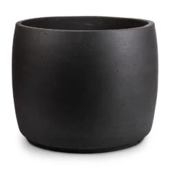 Mini Valerie Plant Pot - Black Washed -Indoor Plants Store Mini Valerie Plant Pot Black Washed 36x28 1