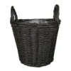 Nanna Wikr Plant Basket - Dark Brown 1 Nanna Wikr Plant Basket - Dark Brown -Indoor Plants Store Nanna Wicker Plant Basket Dark Brown
