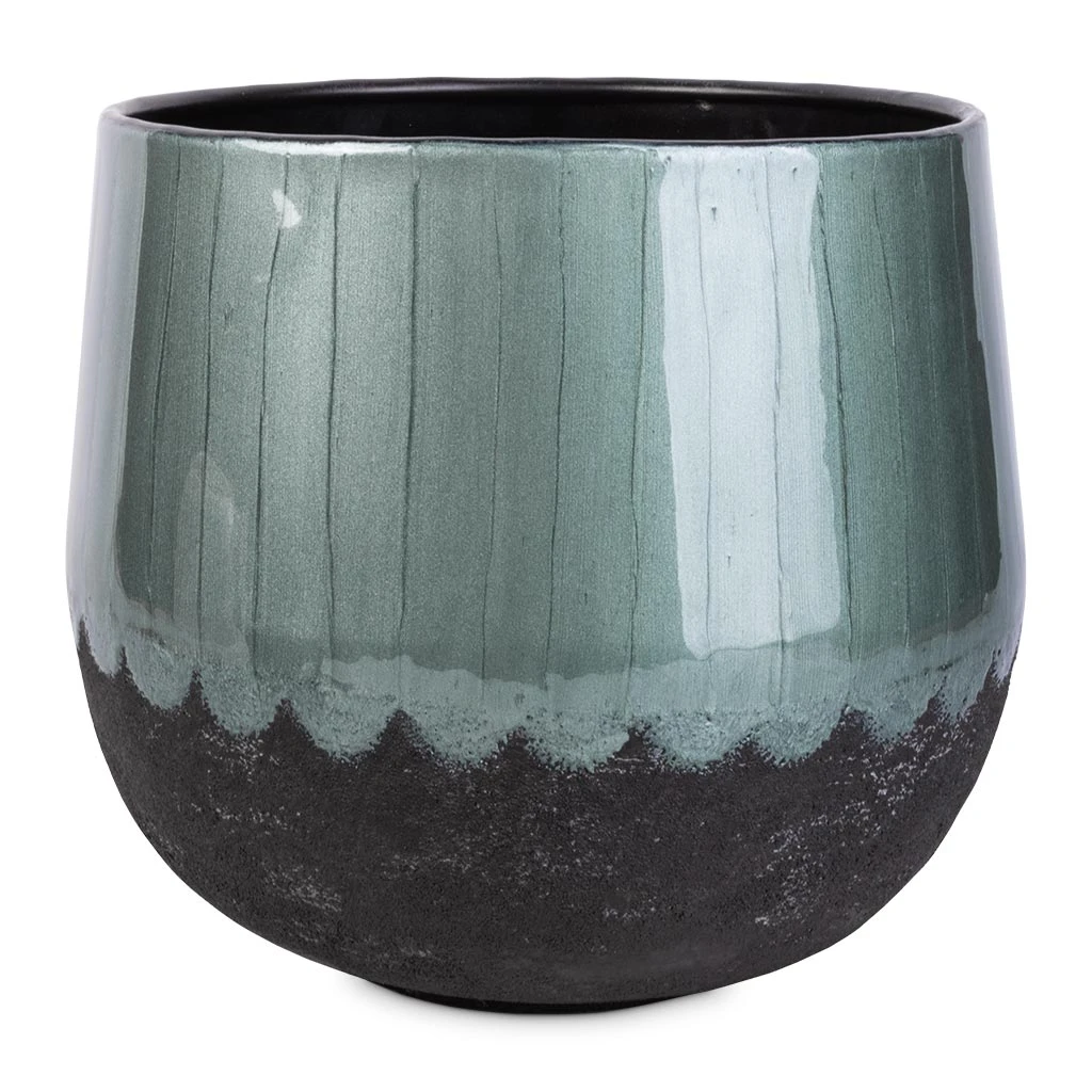Ninthe Metal Plant Pot - Metallic Petrol 7 Ninthe Metal Plant Pot - Metallic Petrol - Image 5