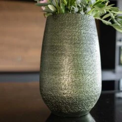 Noor Plant Vase - Velvet Green 18 Noor Plant Vase - Velvet Green -Indoor Plants Store Noor Plant Vase Velvet Green 1