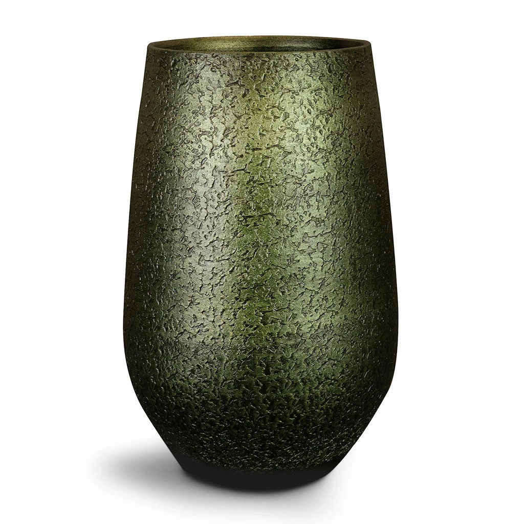 Noor Plant Vase - Velvet Green 3 Noor Plant Vase - Velvet Green
