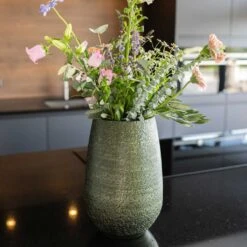 Noor Plant Vase - Velvet Green 17 Noor Plant Vase - Velvet Green -Indoor Plants Store Noor Plant Vase Velvet Green 4