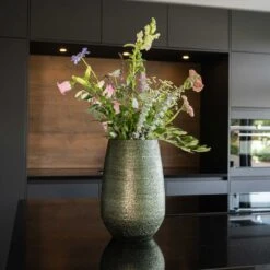 Noor Plant Vase - Velvet Green 14 Noor Plant Vase - Velvet Green -Indoor Plants Store Noor Plant Vase Velvet Green 5