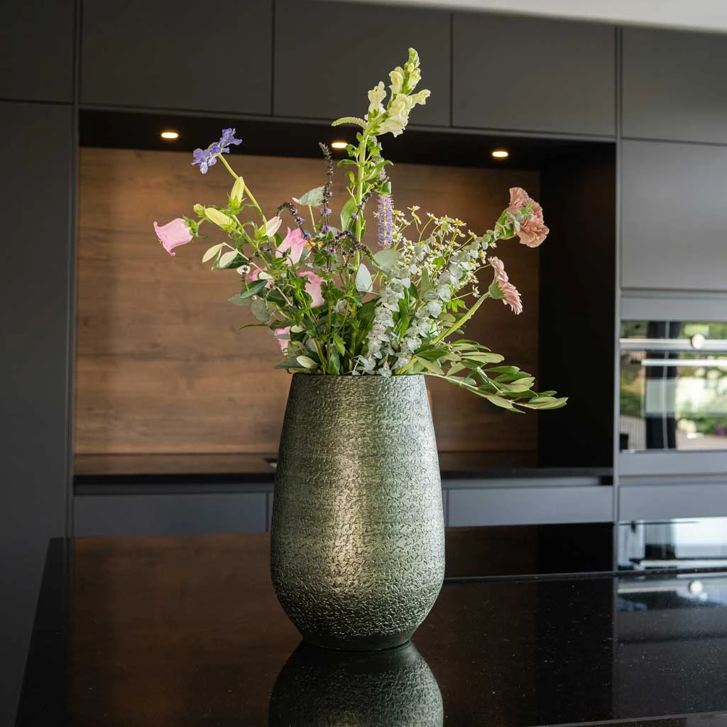 Noor Plant Vase - Velvet Green 6 Noor Plant Vase - Velvet Green - Image 4