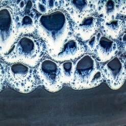 Ocean Glaze Plant Bowl - Sapphire -Indoor Plants Store Ocean Glaze Plant Bowl Sapphire 25 x 12.5cm 4