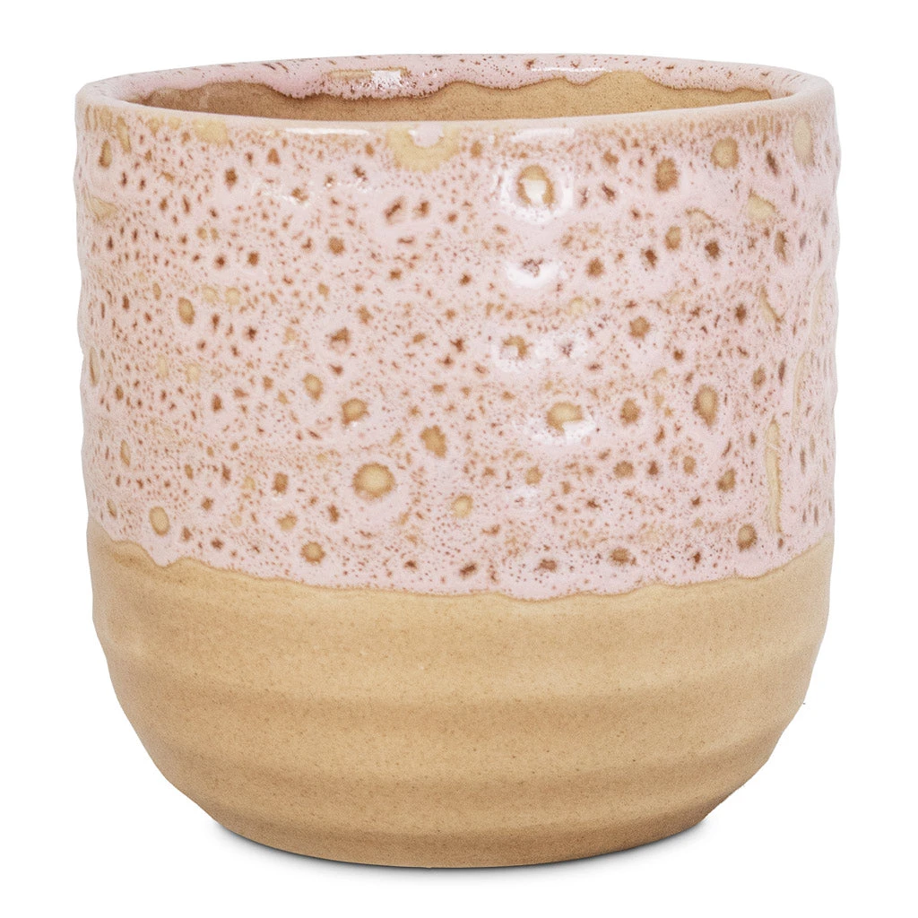 Ocean Glaze Plant Pot - Morganite 3 Ocean Glaze Plant Pot - Morganite