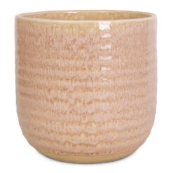 Ocean Glaze Plant Pot - Morganite 14 Ocean Glaze Plant Pot - Morganite -Indoor Plants Store Ocean Glaze Plant Pot Morganite 16x16cm
