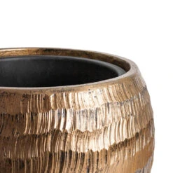 Opus Hammered Globe Planter - Gold -Indoor Plants Store Opus Hammered Globe Planter Gold SWATCH 4