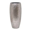Opus Hammered Partner Planter - Silver -Indoor Plants Store Opus Hammered Partner Planter Silver 35x75cm