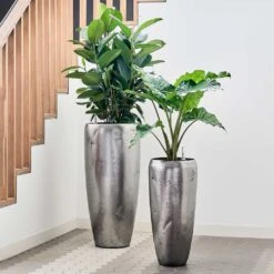 Opus Raw Partner Planter - Silver 16 Opus Raw Partner Planter - Silver -Indoor Plants Store Opus Raw Partner Silver1