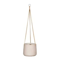 Patt Hanging Plant Pot - Grey Washed -Indoor Plants Store Patt Hanging Plant Pot Grey Washed Large