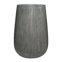 Patt High Plant Vase - Ridged Dark Grey 28 Patt High Plant Vase - Ridged Dark Grey -Indoor Plants Store Patt High Plant Vase Ridged Dark Grey 44x66cm