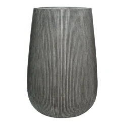 Patt High Plant Vase - Ridged Dark Grey 20 Patt High Plant Vase - Ridged Dark Grey -Indoor Plants Store Patt High Plant Vase Ridged Dark Grey 44x66cm Recovered