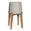 Patt Plant Pot - Tall Stand - Grey Washed -Indoor Plants Store Patt Plant Pot Tall Stand Grey Washed