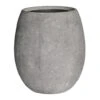 Polystone Coated Plain Balloon Planter - Raw Grey -Indoor Plants Store Polystone Coated Plain Balloon Planter Raw Grey
