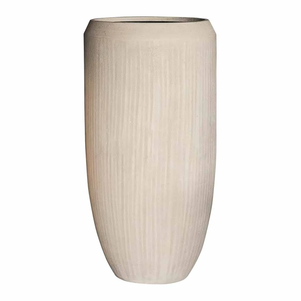 Polystone Coated Plain Coppa Planter - Natural 8 Polystone Coated Plain Coppa Planter - Natural - Image 6