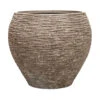 Polystone Coated Ribbed Balloon Planter - Rock 1 Polystone Coated Ribbed Balloon Planter - Rock -Indoor Plants Store Polystone Coated Ribbed Balloon Planter Rock 50x53cm