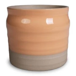 Puro Ripple Plant Pot - Peach 12 Puro Ripple Plant Pot - Peach -Indoor Plants Store Puro Ripple Plant Pot Peach 16x17cm