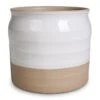 Puro Ripple Plant Pot - White -Indoor Plants Store Puro Ripple Plant Pot White 16x17cm