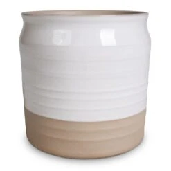 Puro Ripple Plant Pot - White -Indoor Plants Store Puro Ripple Plant Pot White 21x19cm 2