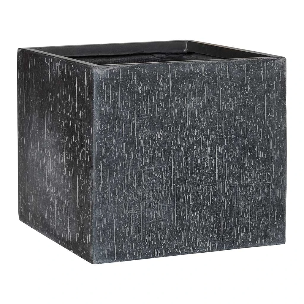 Raindrop Cube Planter - Anthracite 7 Raindrop Cube Planter - Anthracite - Image 5