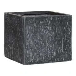 Raindrop Cube Planter - Anthracite 14 Raindrop Cube Planter - Anthracite -Indoor Plants Store Raindrop Cube Planter Anthracite Small