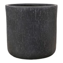 Raindrop Round Planter - Anthracite -Indoor Plants Store Raindrop Round Planter Anthracite 42x41cm