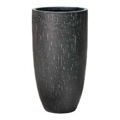 Raindrop Tall Vase Planter - Anthracite -Indoor Plants Store Raindrop Tall Vase Planter Anthracite 42cm