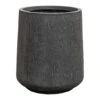 Raindrop Tube High Round Planter - Anthracite -Indoor Plants Store Raindrop Tube High Round Planter Anthracite 37x42cm