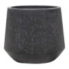 Raindrop Tube Round Planter - Anthracite -Indoor Plants Store Raindrop Tube Round Planter Anthracite 30x26cm