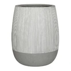 Perry Plant Pot - Ridged White Stripe 11 Perry Plant Pot - Ridged White Stripe -Indoor Plants Store Ridged Perry Plant Pot White stripe 54x60cm