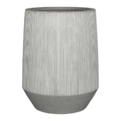 Tall Harith Plant Pot - Ridged White Stripe 11 Tall Harith Plant Pot - Ridged White Stripe -Indoor Plants Store Ridged Tall Harith Plant Pot White Stripe 53x68cm