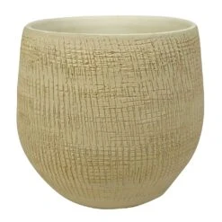 Ryan Plant Pot - Sand Gold -Indoor Plants Store Ryan Plant Pot Sand Gold Medium